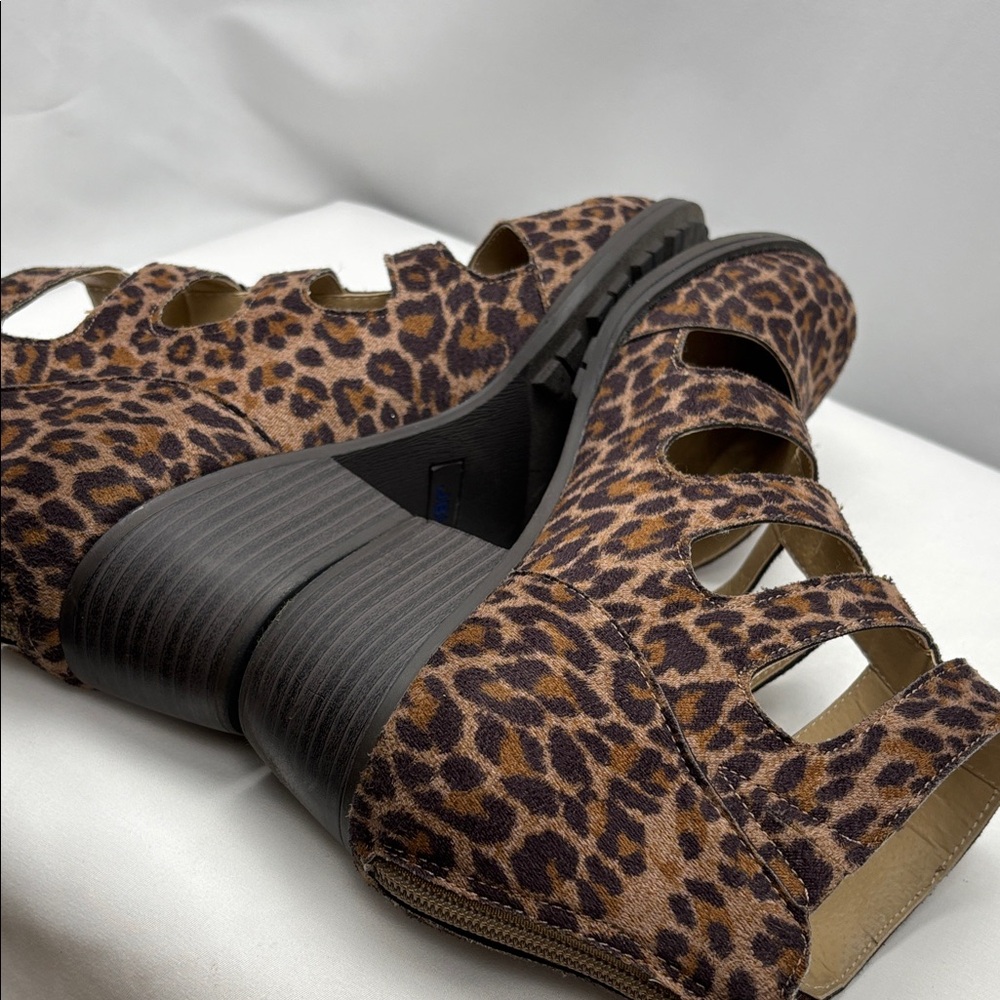 Jambu Leopard Print Brown Cutout Flats